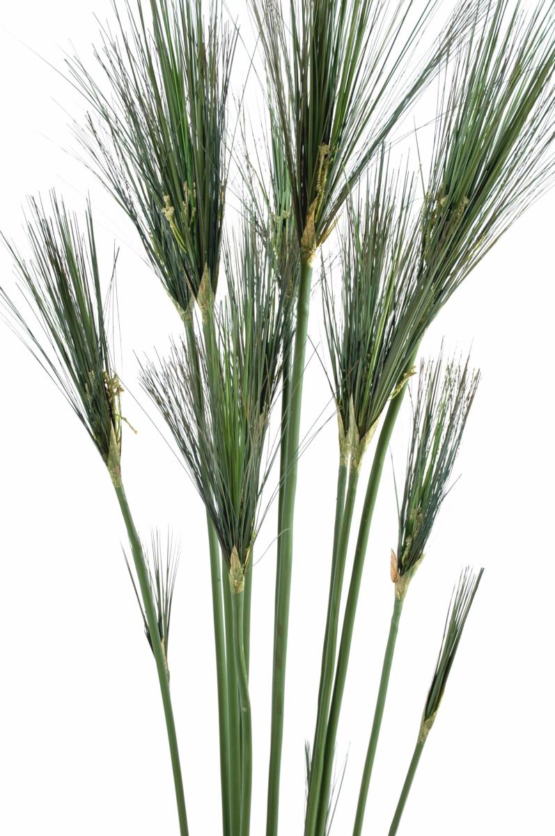 Plante artificielle Papyrus Cyperus du Nil en pot - intérieur - H. 125cm vert