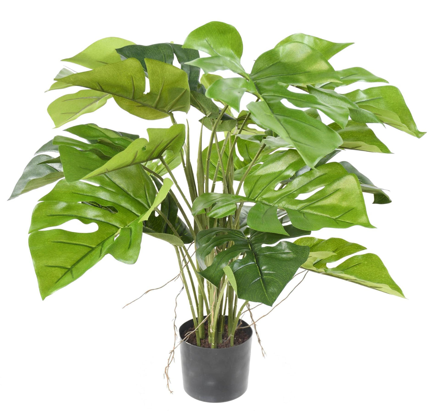 Plante artificielle Philo en pot 18 feuilles - plante d'intérieur - H.60cm vert