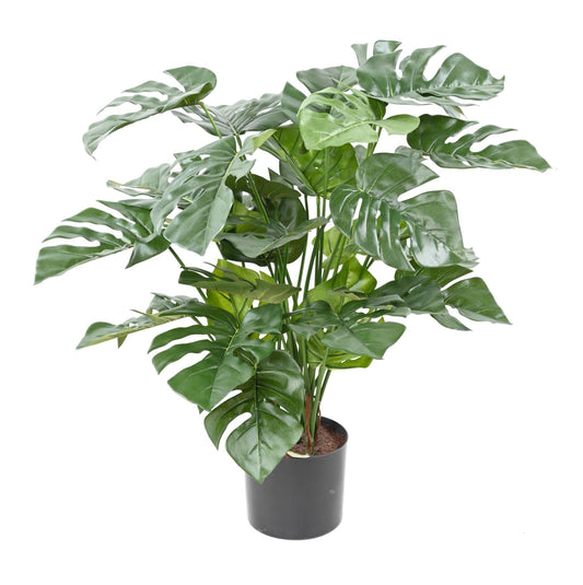 Plante artificielle Philo en pot 29 feuilles - plante d'intérieur - H.72cm vert