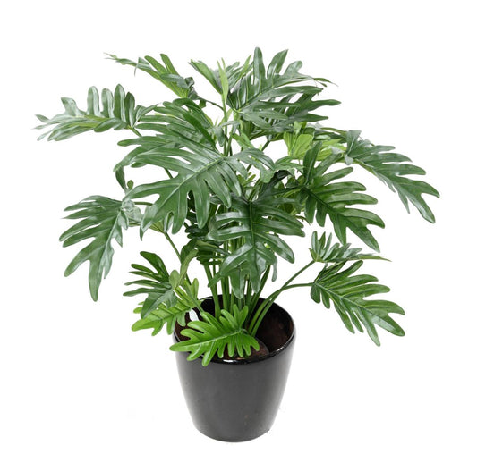 Plante artificielle Philodendron Selloum - plante d'intérieur - H.63cm vert