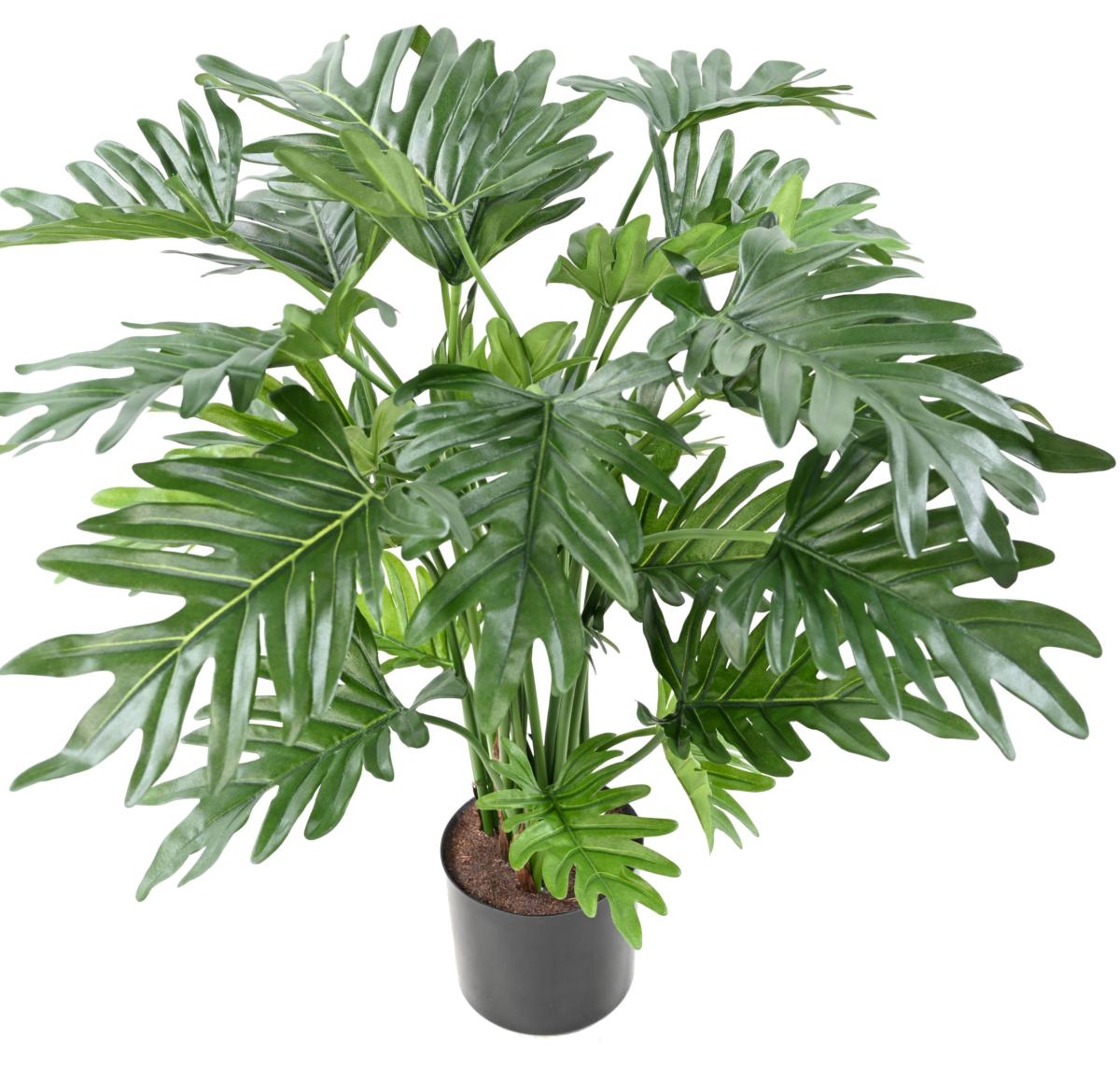 Plante artificielle Philodendron Selloum - plante d'intérieur - H.63cm vert