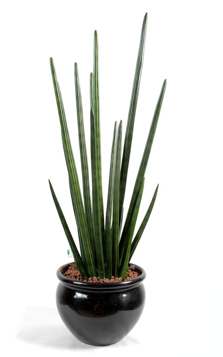 Plante artificielle Sansevieria cylindrica - décoration d'intérieur - H.90 cm