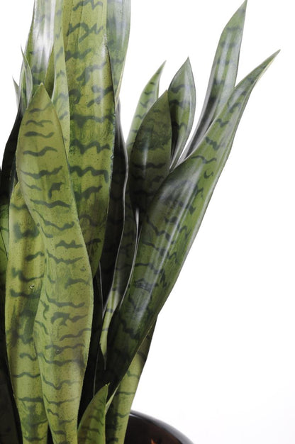 Plante artificielle Sansevieria large - décoration d'intérieur - H.93cm vert