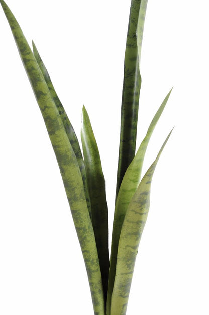 Plante artificielle Sansevieria piquet - succulente pour intérieur - H.105cm vert