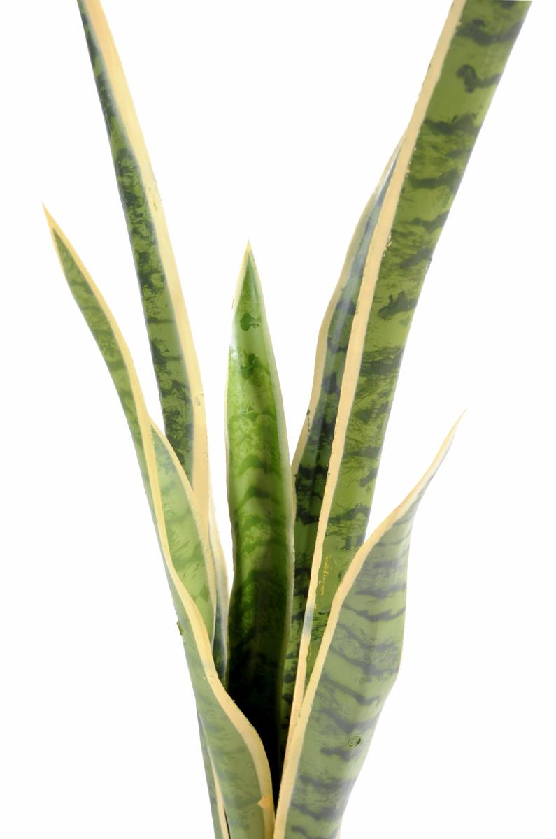 Plante artificielle Sansevieria piquet - succulente pour intérieur - H. 105cm vert jaune