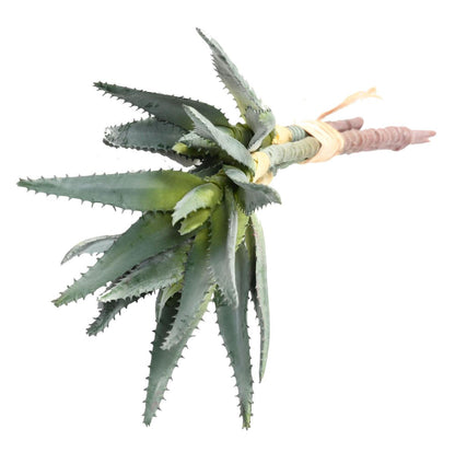 Plante artificielle Aloe en piquet set de 3 - cactus artificiel - H.35cm vert