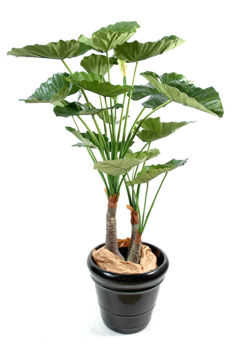 Plante artificielle tropicale Alocasia - décoration d'intérieur - H.120cm