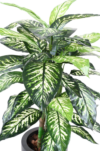 Plante verte artificielle Dieffenbachia - décoration d'intérieur - H.100cm