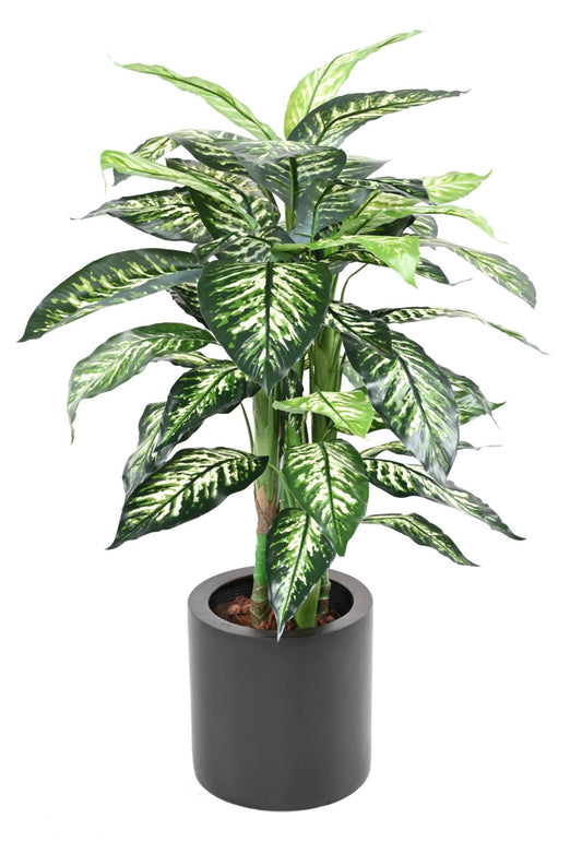 Plante verte artificielle Dieffenbachia - décoration d'intérieur - H.100cm