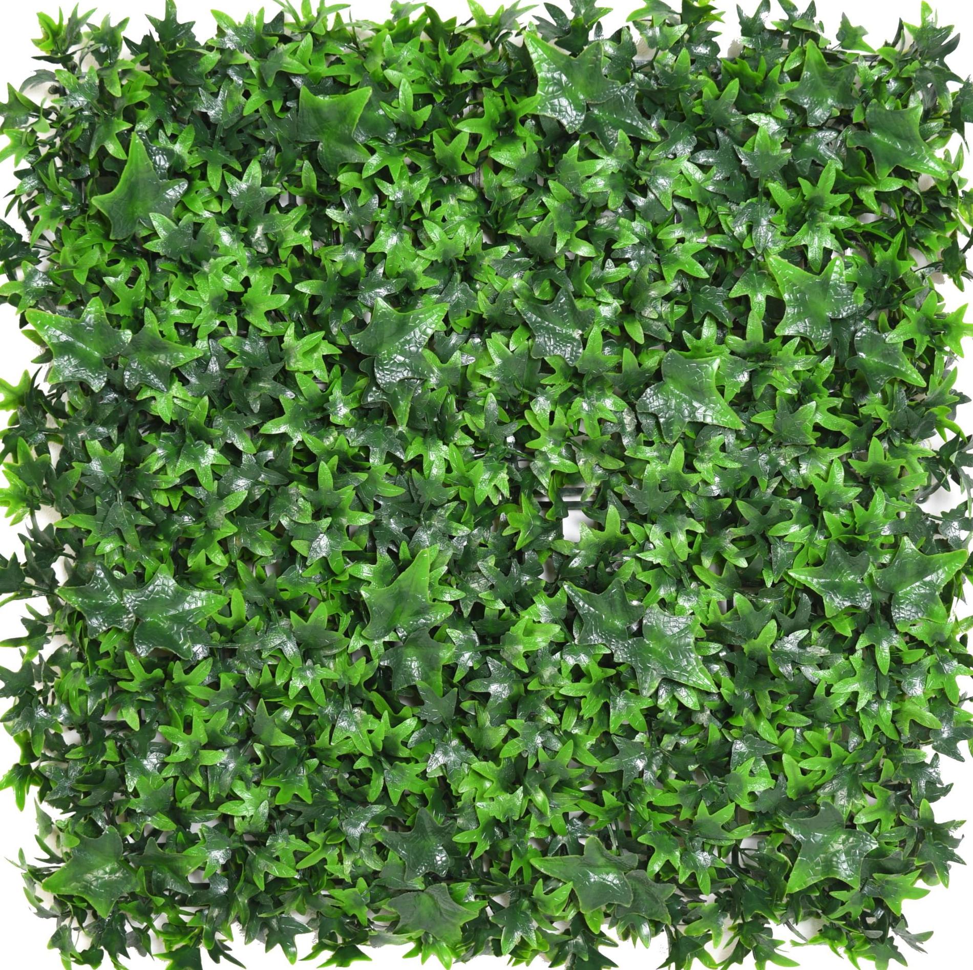 Plaque végétale artificielle lierre VINE - décoration murale - 55x55cm vert