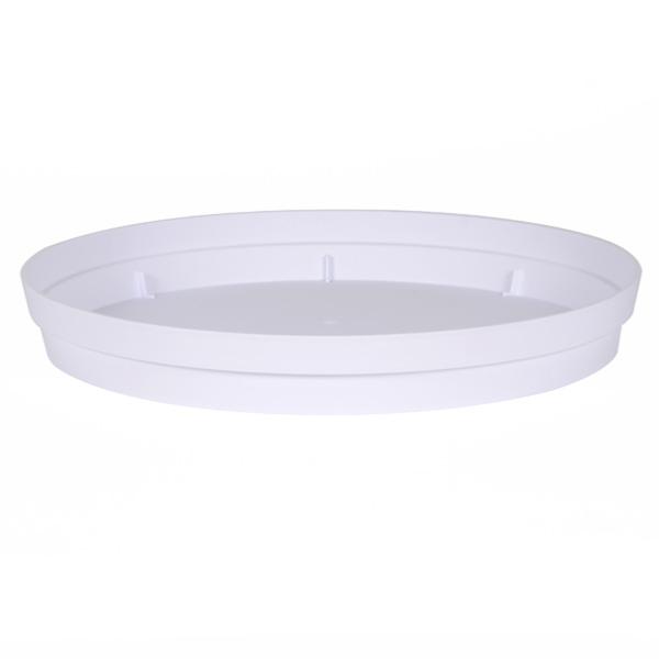 Soucoupe pour pot Toscane rond Ø.80cm - intérieur extérieur - Ø.54cm blanc EDA PLASTIQUES