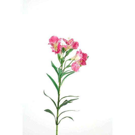 Alstroemeria artificielle fleur coupée - création de bouquet - H.60 cm rose