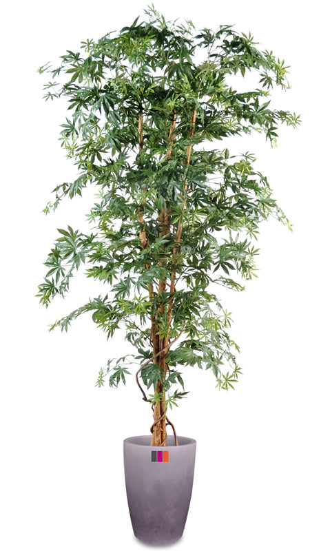 Arbre forestier artificiel Aralia new - plante d'intérieur - H.150cm vert