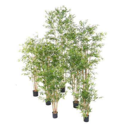 Arbre artificiel Bambou Japanese UV résistant - intérieur extérieur - H.280cm vert