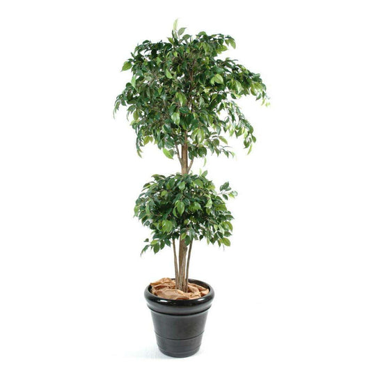 Arbre artificiel Ficus double boule - décoration d'intérieur - H.180cm