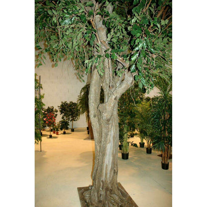 Arbre artificiel Ficus géant Tree - plante synthétique intérieur - H.500cm