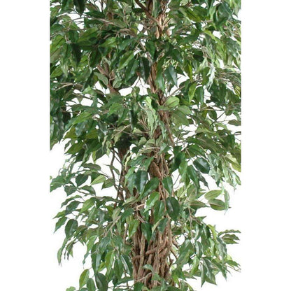 Arbre artificiel Ficus lianes petites feuilles - plante d'intérieur - H.150cm vert