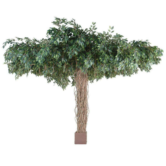 Arbre artificiel Ficus lianes Umbrella - plante synthétique intérieur - H.320cm