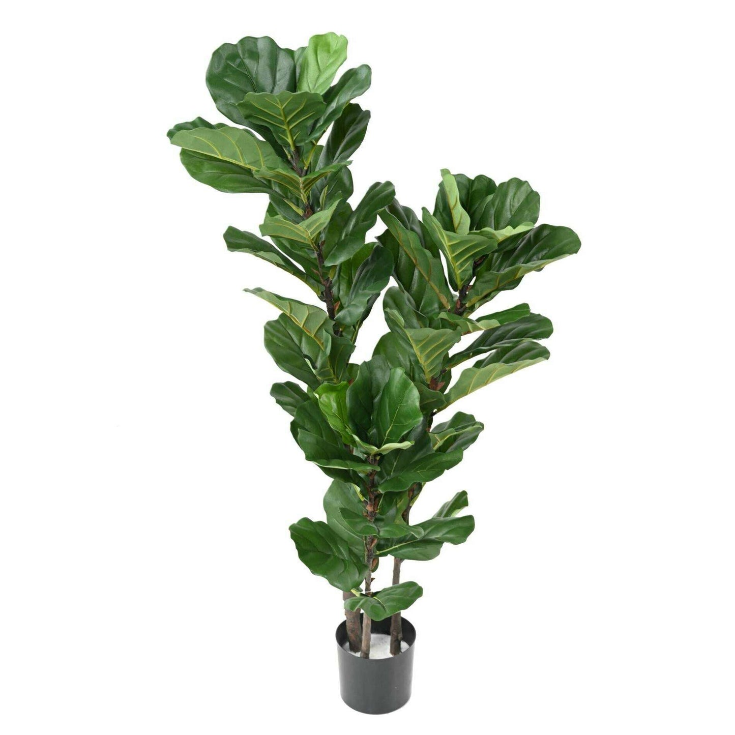 Arbre artificiel Ficus Lyrata - plante synthétique d'intérieur - H.130cm vert