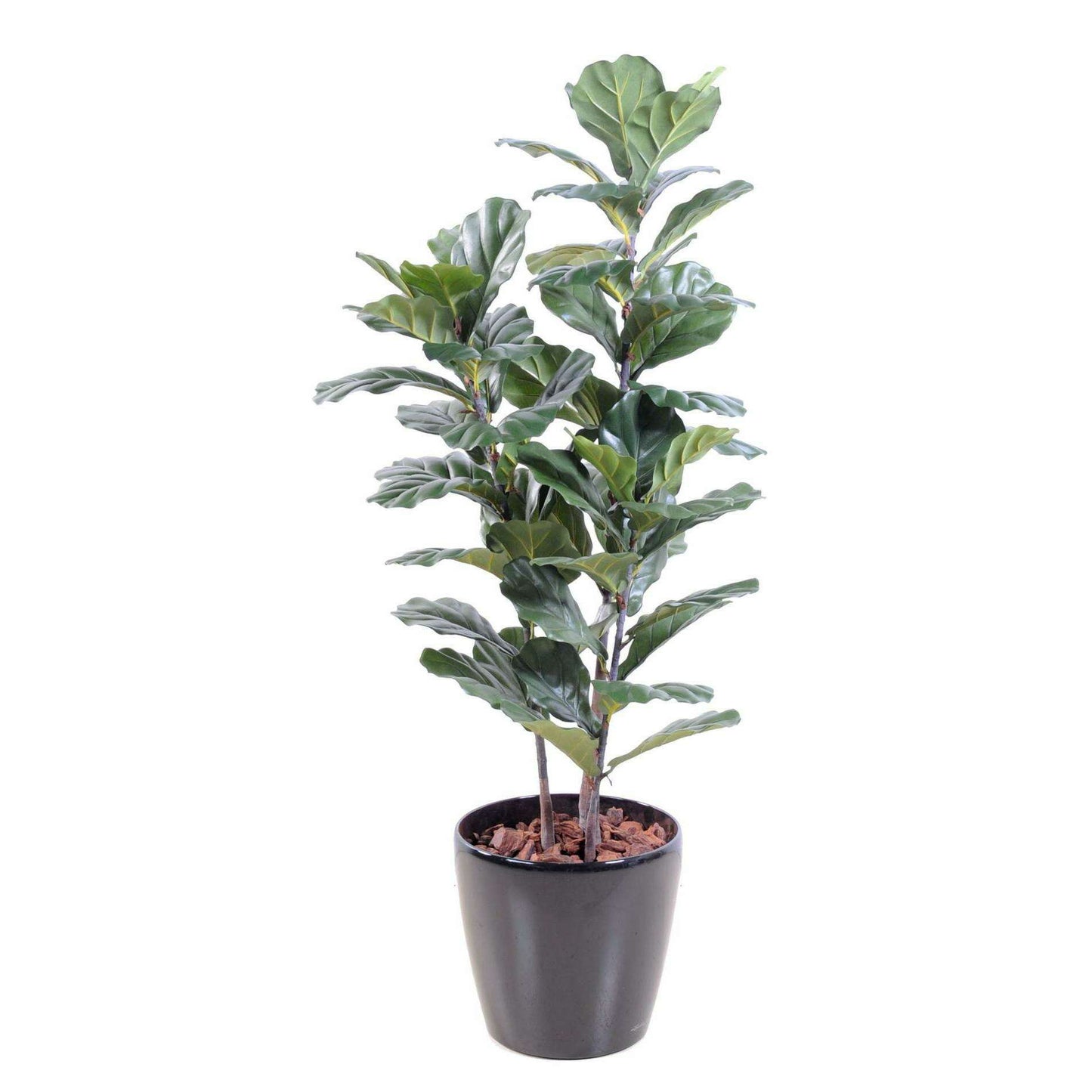 Arbre artificiel Ficus Lyrata - plante synthétique d'intérieur - H.130cm vert