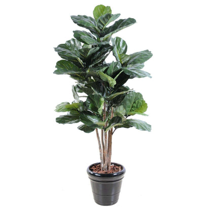 Arbre artificiel Ficus Lyrata - plante synthétique d'intérieur - H.190cm vert