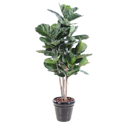 Arbre artificiel Ficus Lyrata - plante synthétique d'intérieur - H.190cm vert