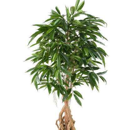 Arbre artificiel Ficus root longifolia - plante d'intérieur - H.180cm vert