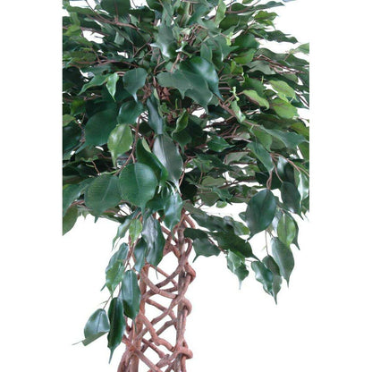 Arbre artificiel Ficus tronc cage - plante d'intérieur - H.140cm vert