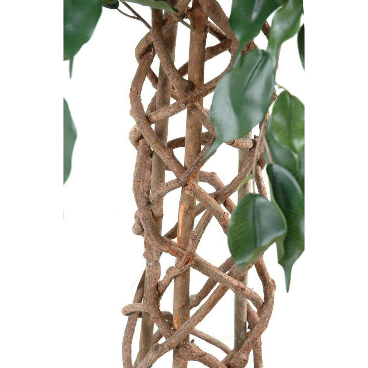 Arbre artificiel Ficus tronc cage - plante d'intérieur - H.140cm vert