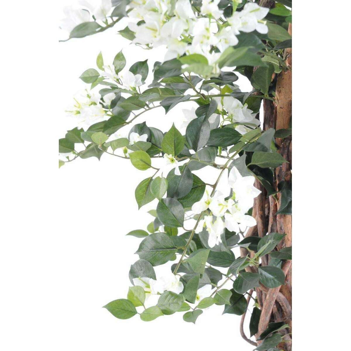 Arbre artificiel fleuri Bougainvillier - plante d'intérieur - H.150cm blanc