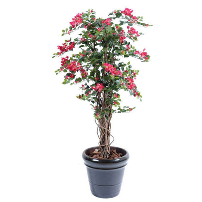 Arbre artificiel fleuri Bougainvillier - plante d'intérieur - H.150cm fuchsia