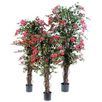 Arbre artificiel fleuri Bougainvillier - plante d'intérieur - H.150cm fuchsia