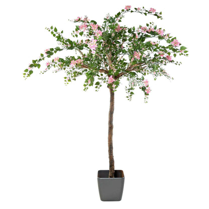 Arbre artificiel fleuri Bougainvillier Tree - plante d'intérieur - H.280cm rose