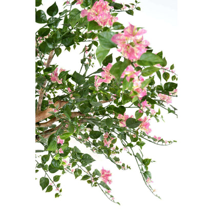 Arbre artificiel fleuri Bougainvillier Tree - plante d'intérieur - H.280cm rose