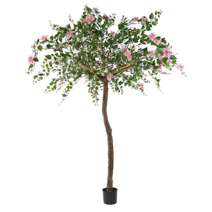 Arbre artificiel fleuri Bougainvillier Tree - plante d'intérieur - H.280cm rose