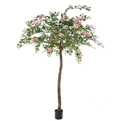 Arbre artificiel fleuri Bougainvillier Tree - plante d'intérieur - H.280cm rose