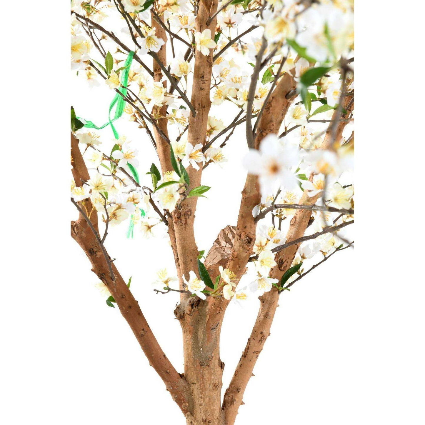 Arbre artificiel fleuri Cerisier en fleur - plante synthétique - H.220cm blanc