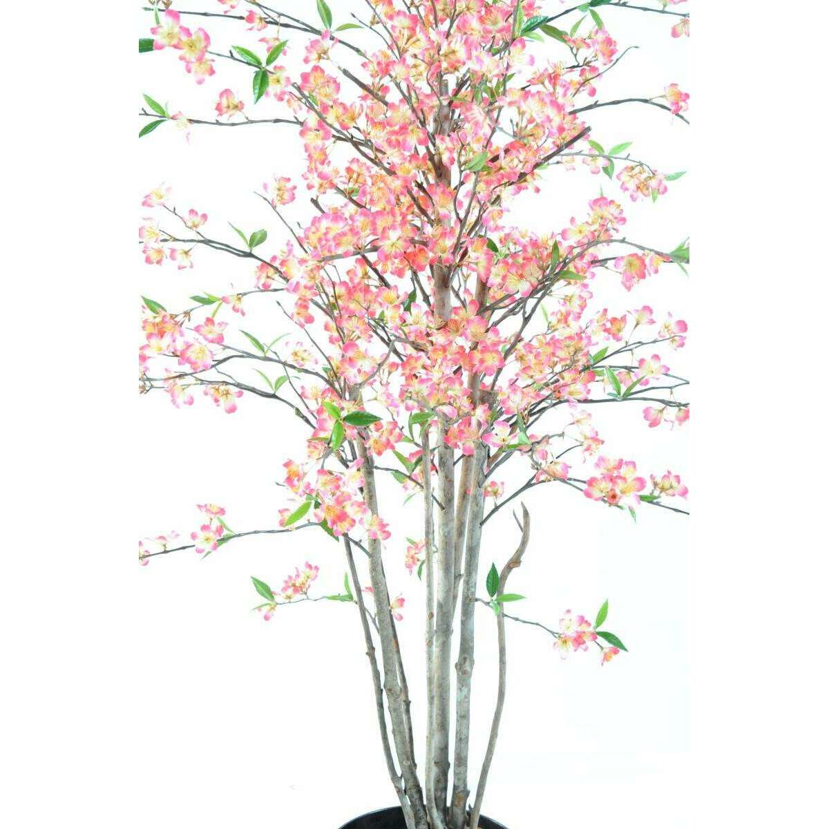 Arbre artificiel fleuri Cerisier en fleurs - plante synthétique - H.150cm Fuchsia