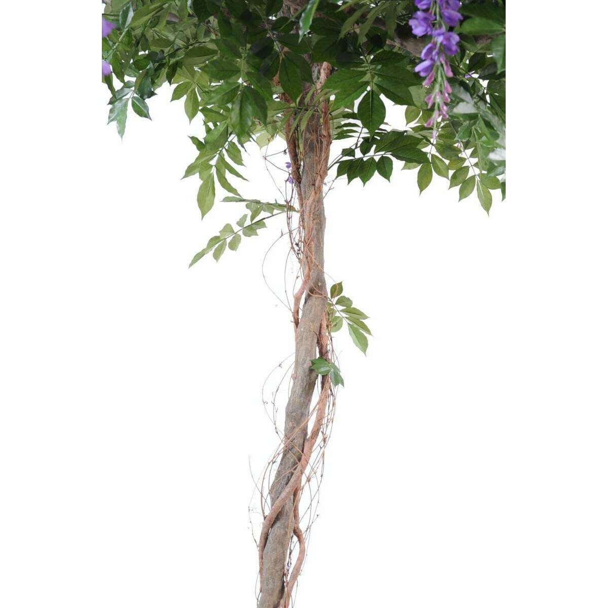 Arbre artificiel fleuri Glycine round - plante d'intérieur - H.235cm lavande