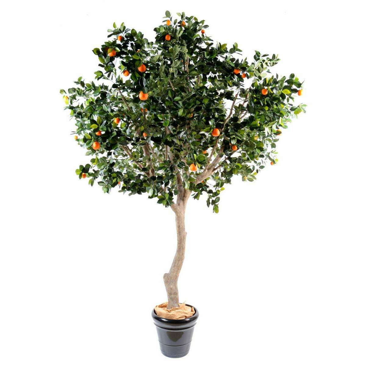 Arbre artificiel fruitier Oranger - intérieur - H.280cm vert orange