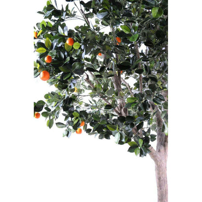 Arbre artificiel fruitier Oranger - intérieur - H.280cm vert orange