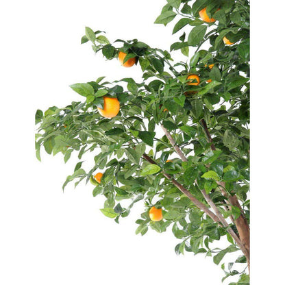 Arbre artificiel fruitier Oranger double - intérieur - H.340cm vert orange