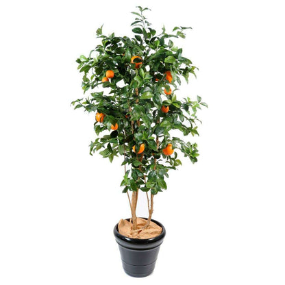 Arbre artificiel fruitier Oranger new - intérieur - H.150cm vert orange