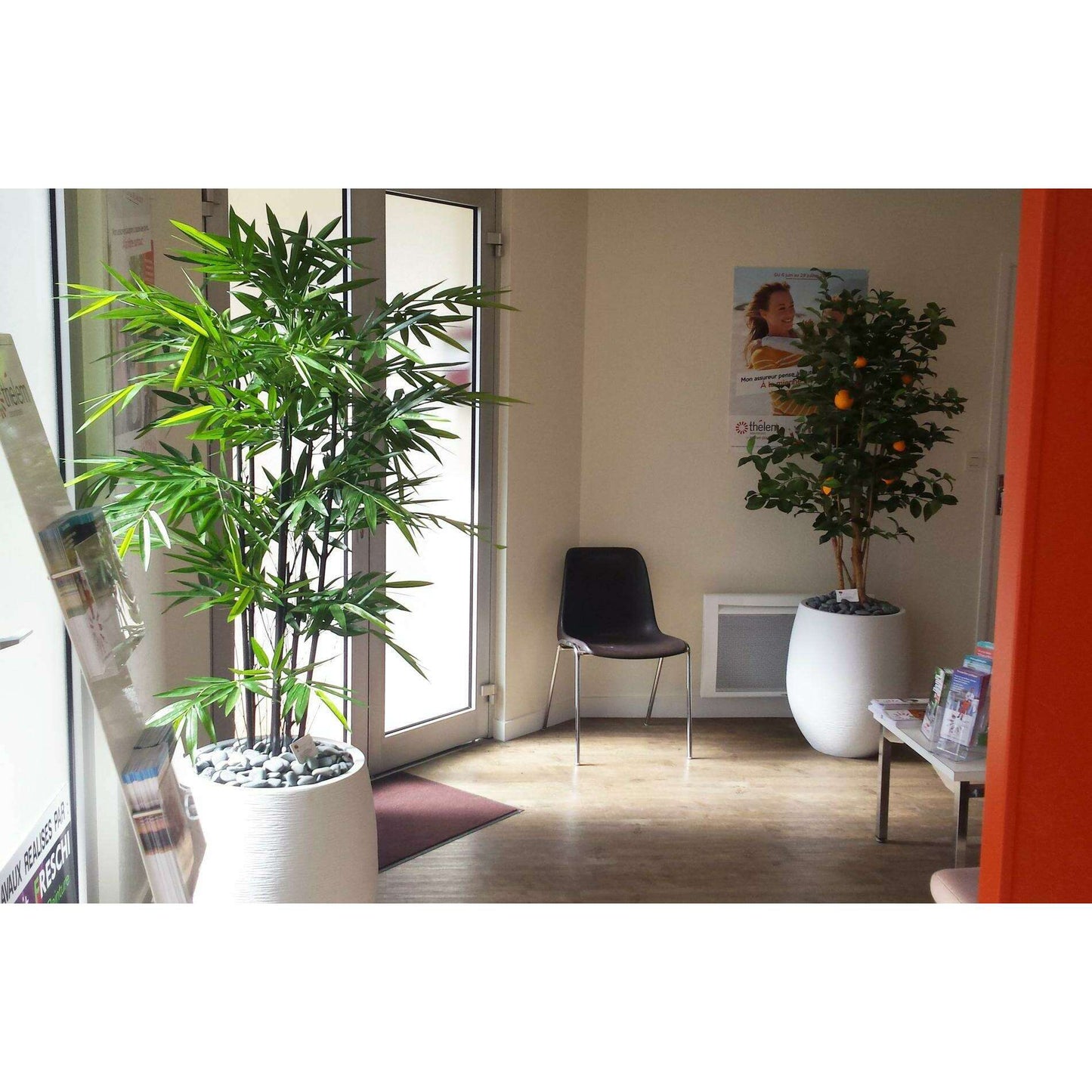 Arbre artificiel fruitier Oranger new - intérieur - H.150cm vert orange