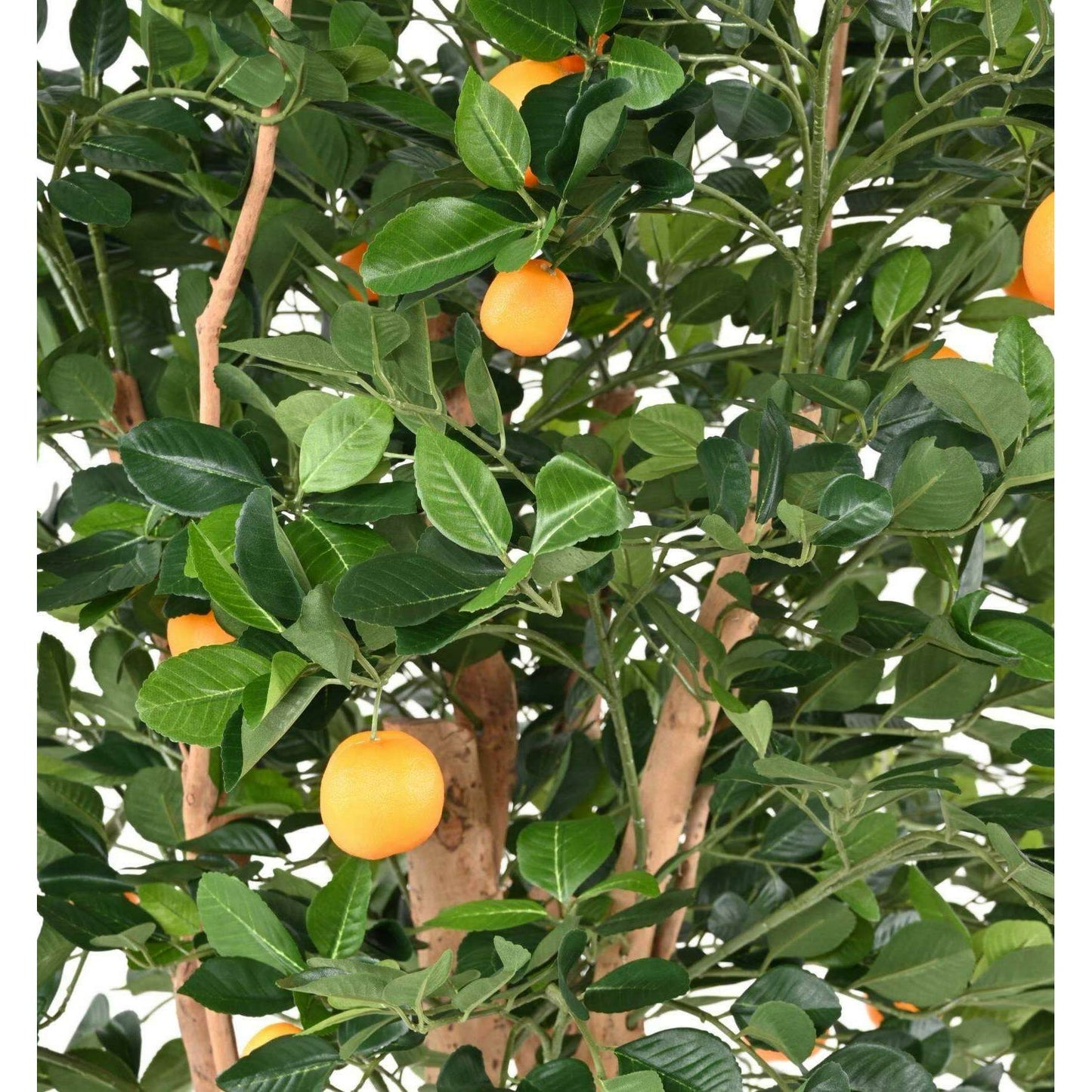 Arbre artificiel fruitier Oranger tête - décoration d'intérieur - H.185cm vert orange