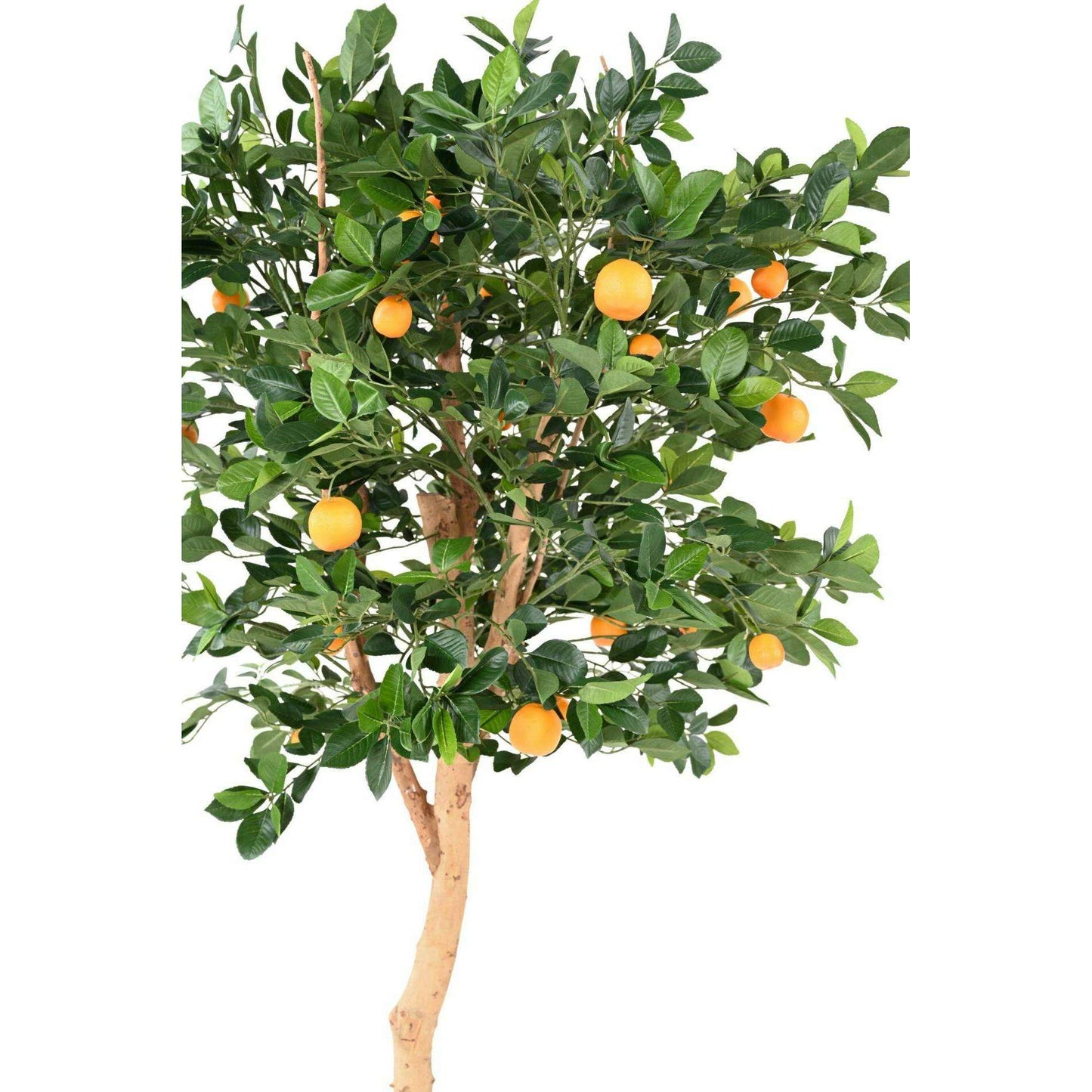 Arbre artificiel fruitier Oranger tête - décoration d'intérieur - H.185cm vert orange