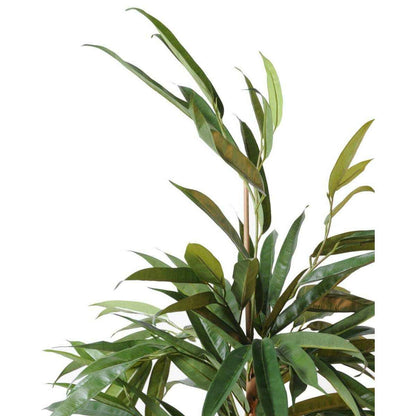 Arbre artificiel luxe Ficus alii - plante d'intérieur - H.190cm vert