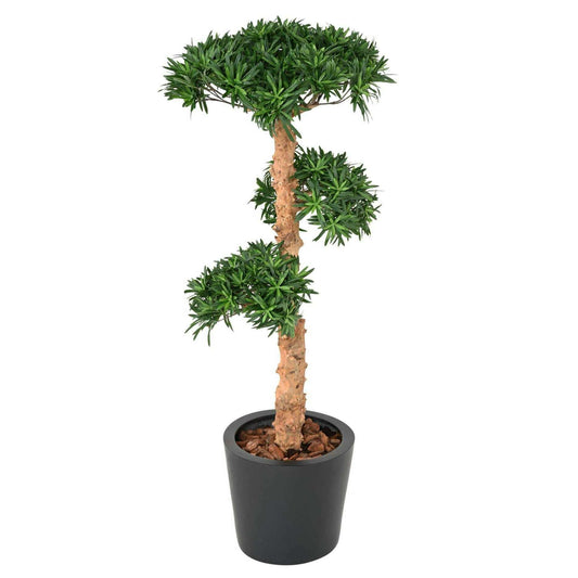 Arbre artificiel Podocarpus nuage - plante artificielle intérieur - H.110cm