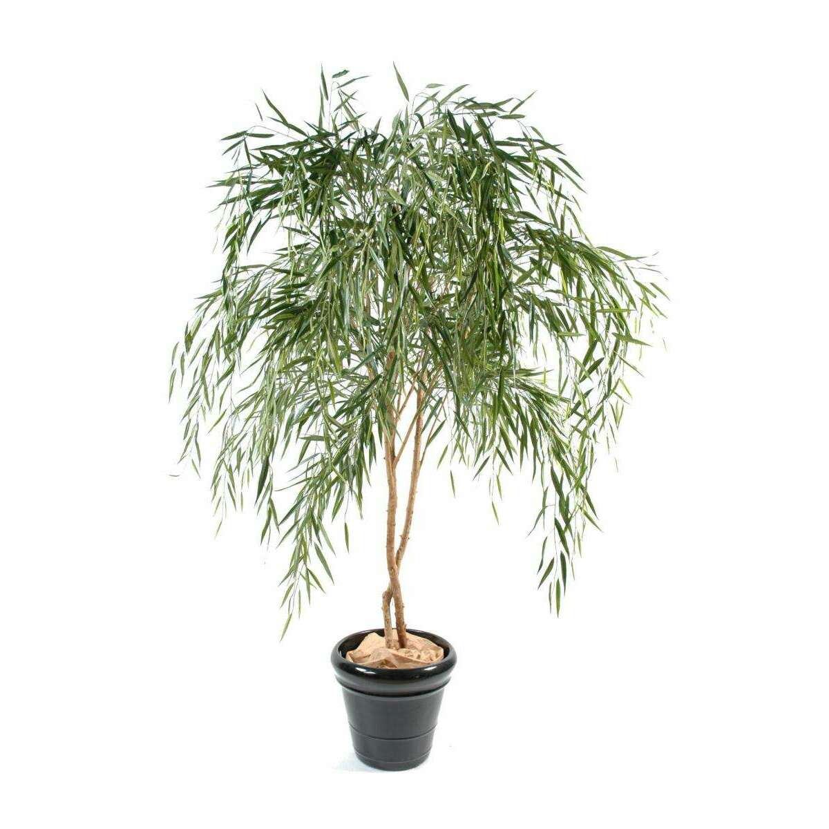 Arbre artificiel Saule pleureur - plante d'intérieur - H.210cm vert