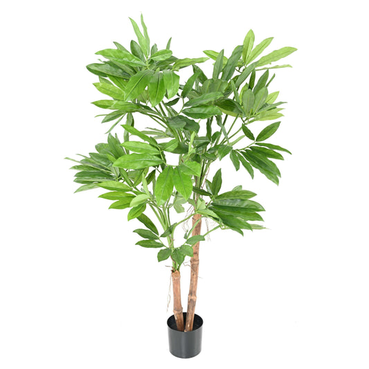 Arbre artificiel tropical Philodendron Goeldii - plante d'intérieur - H.150cm